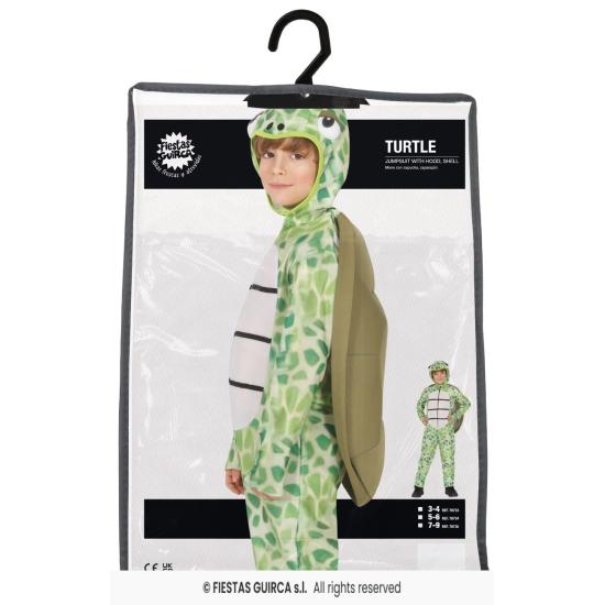 Disfraz de Tortuga Marina para Niño – Mono con Capucha y Caparazón