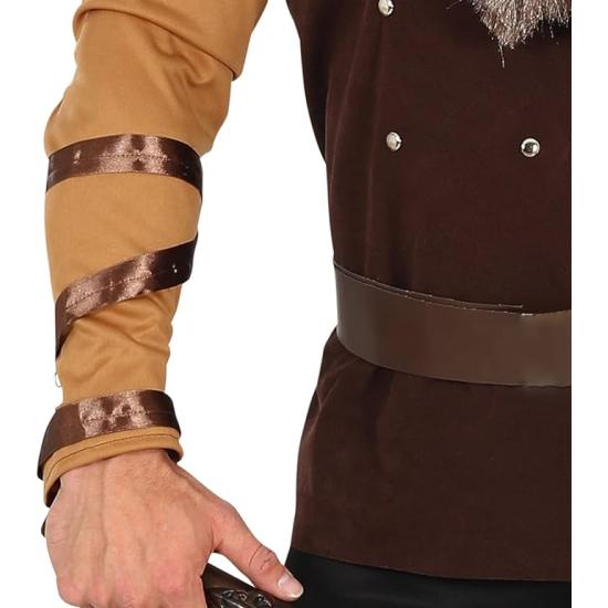 Disfraz de Vikingo Poderoso - Guerrero Valiente para Hombre Adulto **