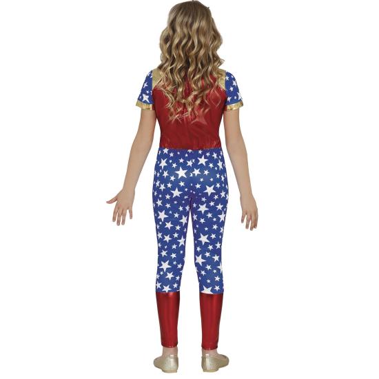 Disfraz de Wonder Lady Estrellas para Niña