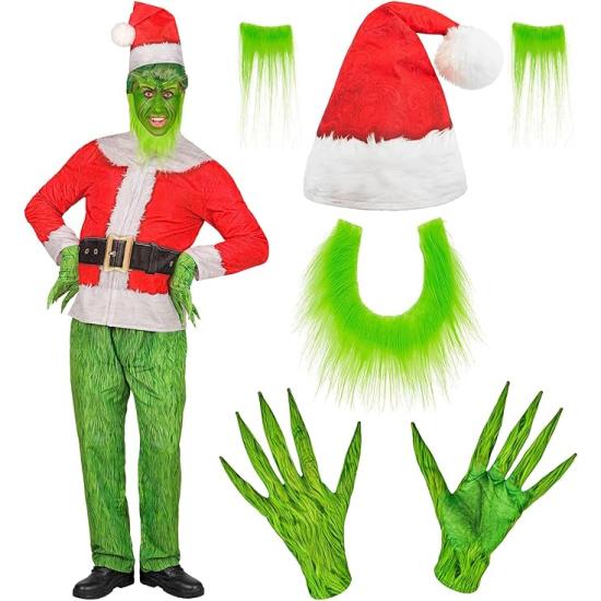 Disfraz del Grinch Monstruo Navideño para Adulto