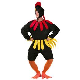 Disfraz Gallo Negro  adultos.