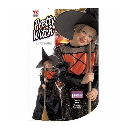 Disfraz  Bruja Naranja en talla niña