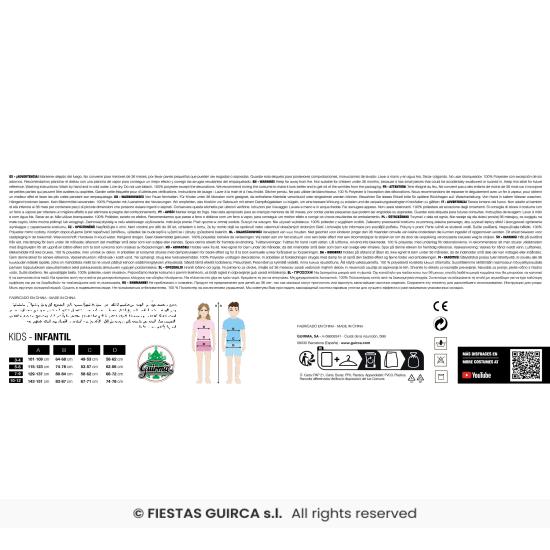 Disfraz  Hebreo Pastor Rojo infantil