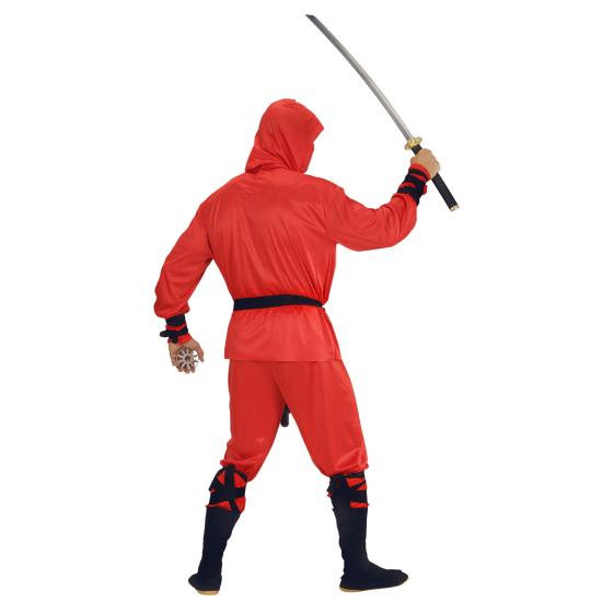 Disfraz Ninja Master Rojo para adulto