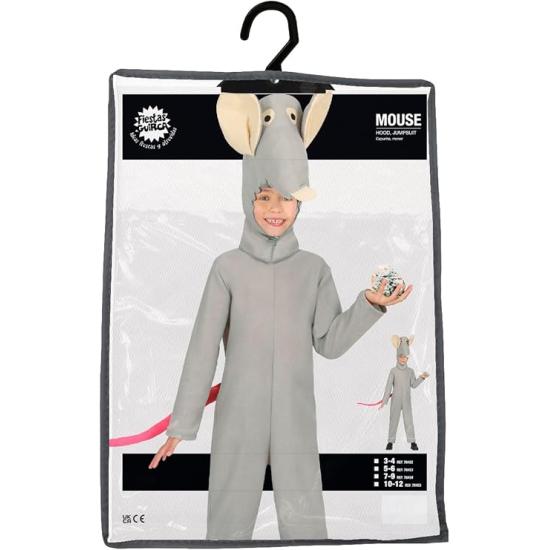 Disfraz Niño Ratón - Mono Ratón Gris