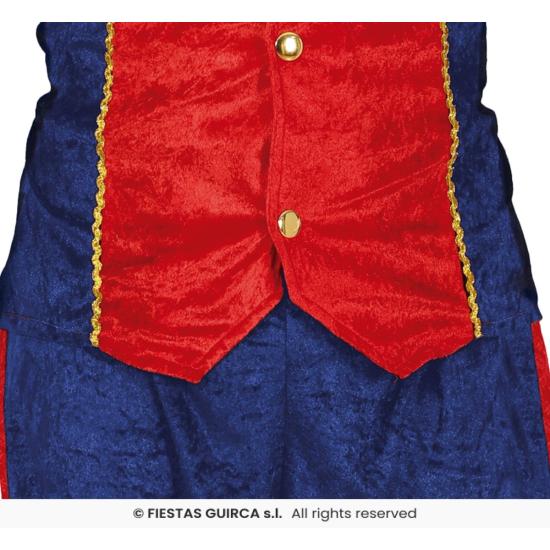 Disfraz Paje azul y granate adultos