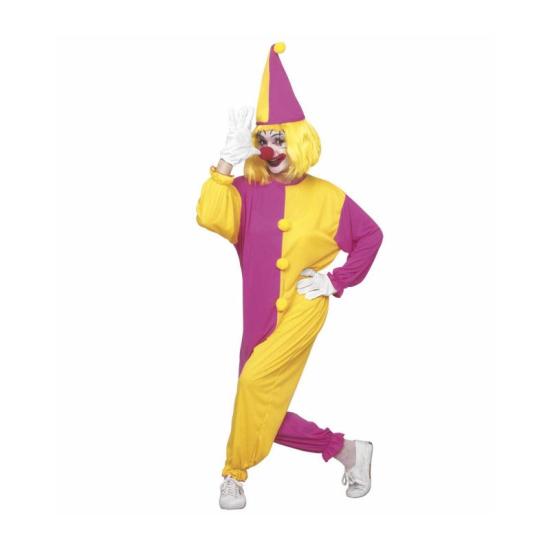 Disfraz adulta Payasa Bicolor talla M