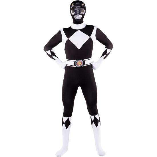 Disfraz Power Ranger Negro Segunda piel