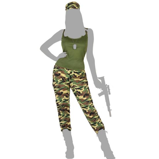 Disfraz Soldada Verano  adulta