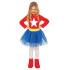 Disfraz Superheroína Americana niña