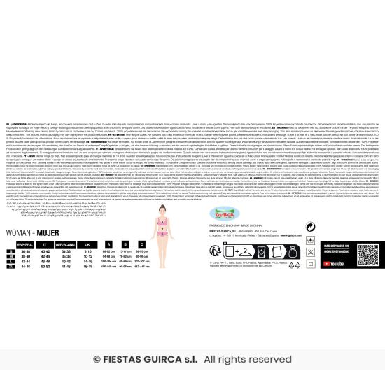 Disfraz Vis a Vis para mujer económico