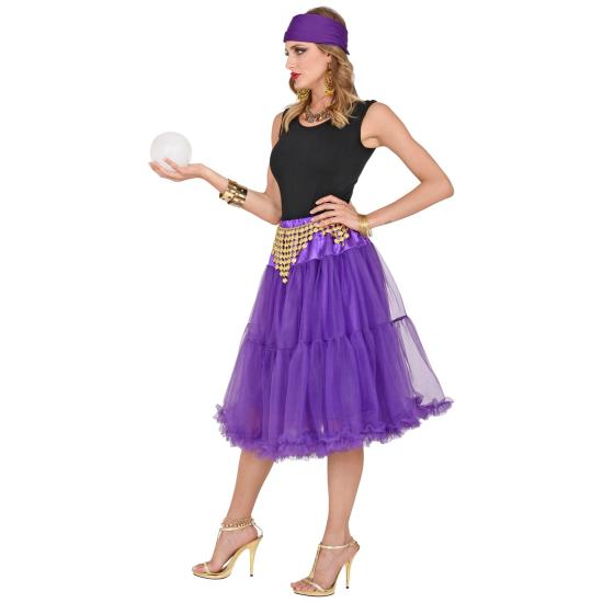Falda Enagua Tul 65 cms en color Morado