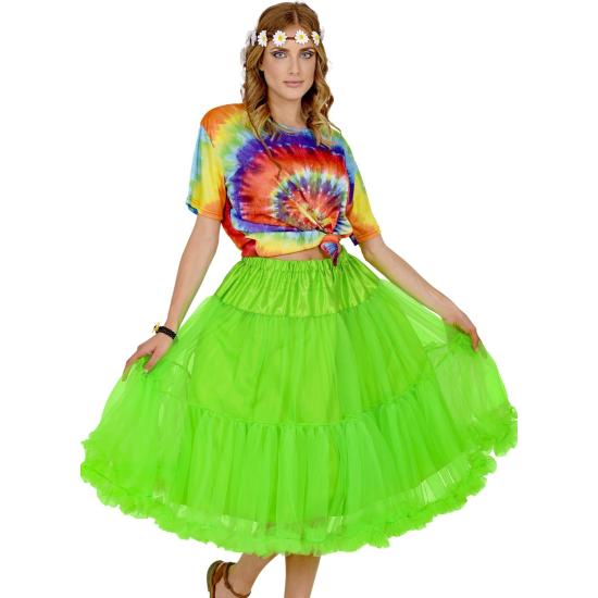 Falda Enagua Tul 65 cms en color Verde