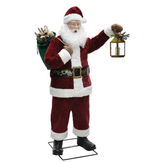 Figura Animada de Papá Noel de Lujo 1,8 m con Luz y Movimiento