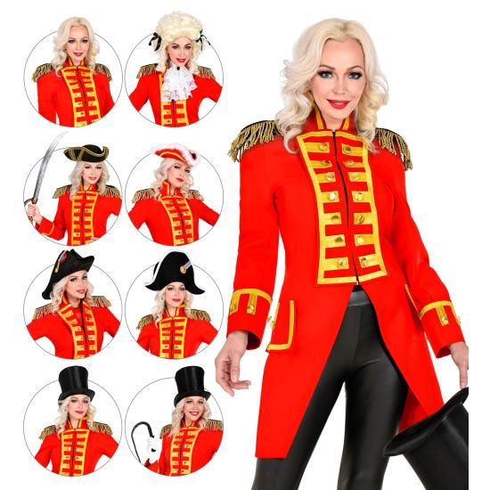 Frac Desfile Lujo Rojo adulta