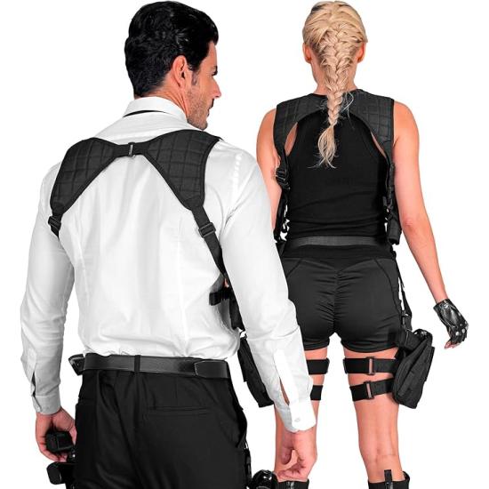 Funda Táctica Negra – Accesorio para Disfraces de Policía, SWAT y Militares