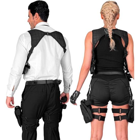 Funda táctica para disfraces de policía, SWAT, militares y agentes secretos Derecha o Izquierda se venden separado