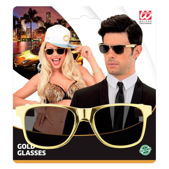 Gafas de Disfraz Plateadas y Doradas Fiesta