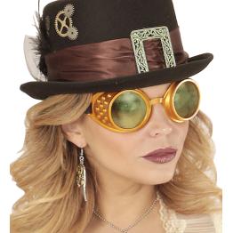 Gafas Steampunk doradas