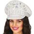 Gorra de Bride Plata con Pedrería (Talla Única)