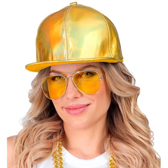 Gorra Holográfica Oro - Accesorio de Disfraz Moderno y Original