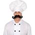 Gorro de Chef Blanco Adulto | Accesorio Disfraz Cocinero