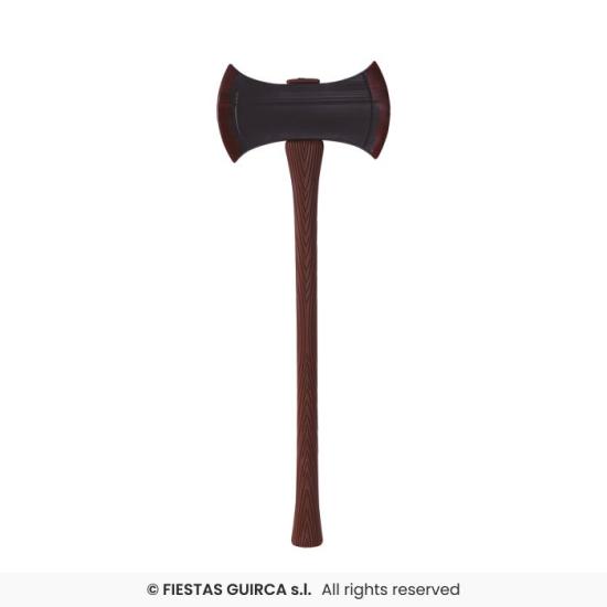 Hacha 2 Filos 73 cm - Accesorio de Guerrero y Verdugo