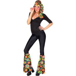 Hippie Set 60s / 70s, Flower diadema y guanteletes, hippie, reggae, flower power
