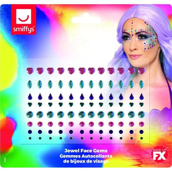 Joyas Faciales, Colores Surtidos, Pack de 100
