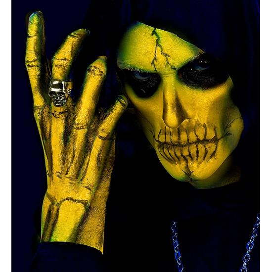 Maquillaje Amarillo  Fluorescente en Bote 30ml