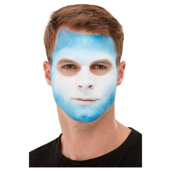 Maquillaje día de los Muertos Azul