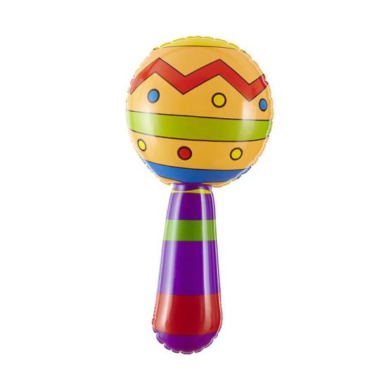 Maraca Hinchable con Campanilla 20 cm