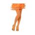 Medias Pantys Naranja Rejilla talla única