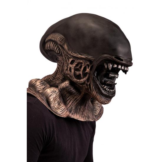 Máscara alienígena de látex con solapa de cartón