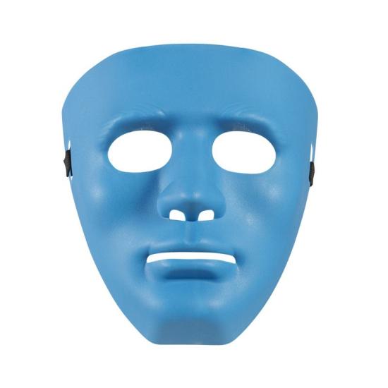 Mascara para disfraces Anonymous azul