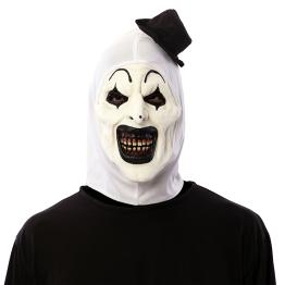 Máscara de Payaso Terrifier con Capucha y Sombrerito Negro