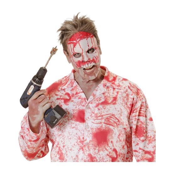 Máscara Psycho Ensangrentada en tejido sin Mentón