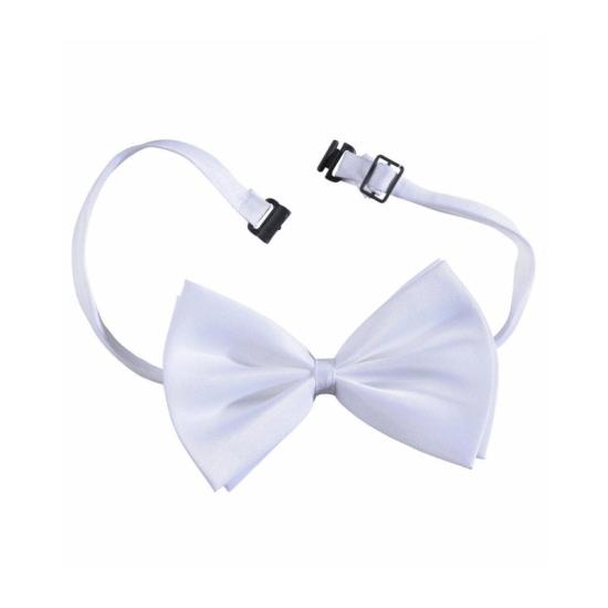 Pajarita de Raso Blanco