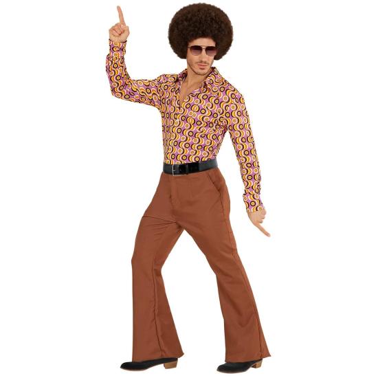 Pantalones de Hombre Años 70 Groovy Marrón*