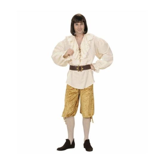 Pantalones de Terciopelo para Disfraces Beige  talla M