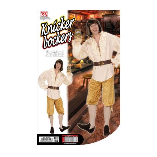 Pantalones de Terciopelo para Disfraces Beige  talla M