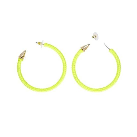 Par de Pendientes amarillo  Fluorescentes