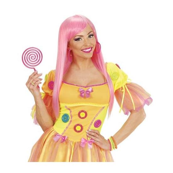 Par de Pendientes rosas Fluorescentes