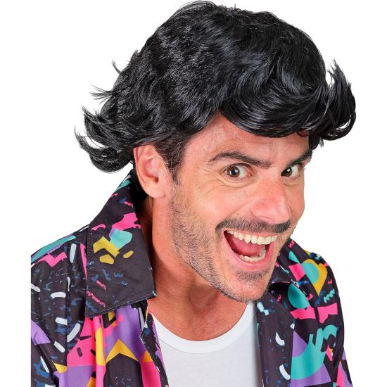 Peluca Ace Ventura para Hombre – Estilo Detective Privado Divertido