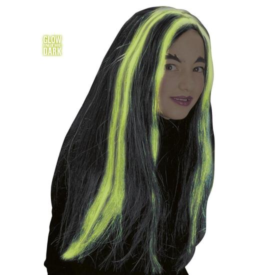 Peluca Bruja infantil Fluor oscuridad !