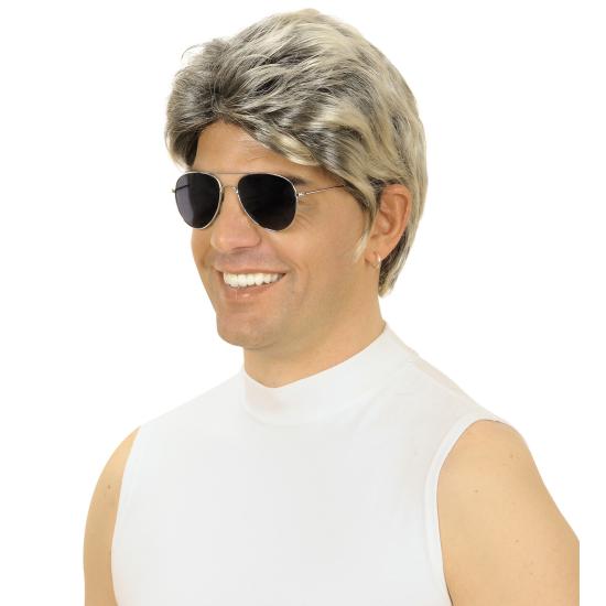 Peluca disfraz de los 80 George Michael.