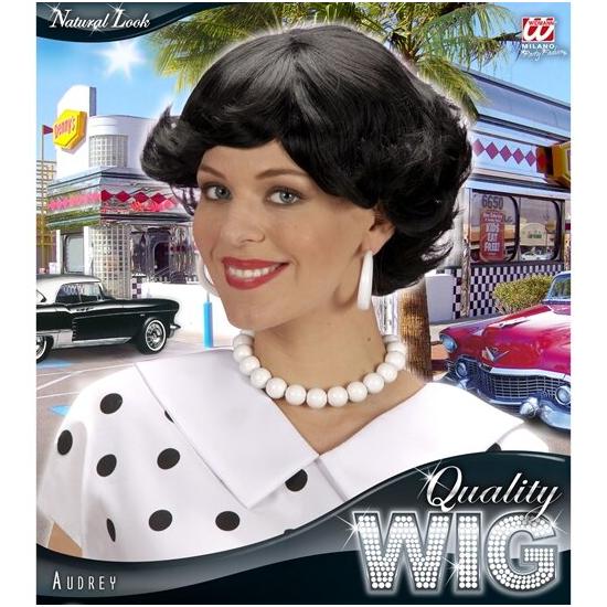 Peluca Años 50 Morena Corta mujer