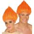 Peluca de troll Naranja