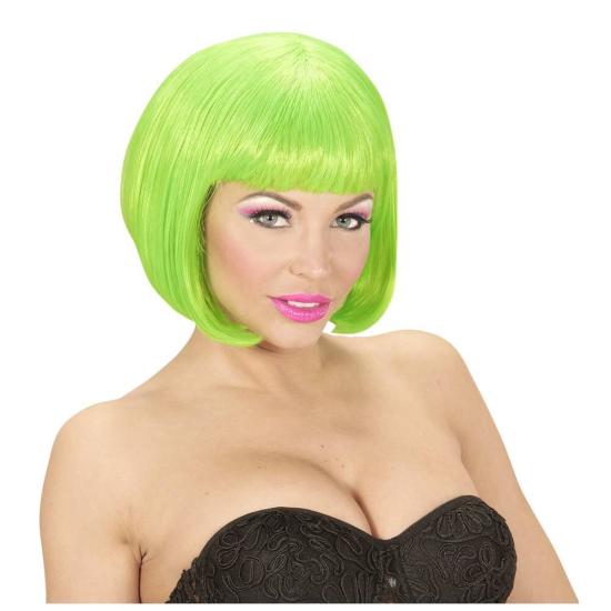 Peluca Cabaret Verde Fluorescente