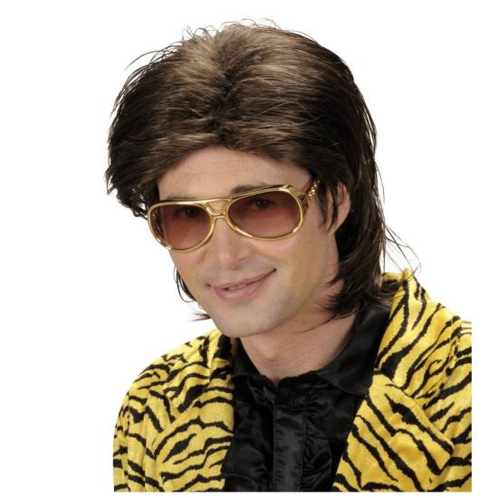 Peluca efecto mojado hombre